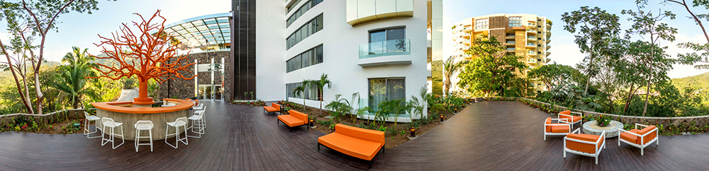 The Orange Deck at Hotel Mousai Puerto Vallarta