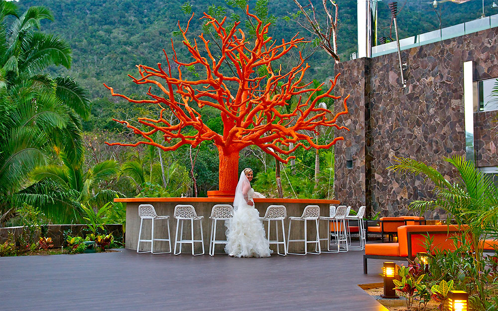 orange deck bride