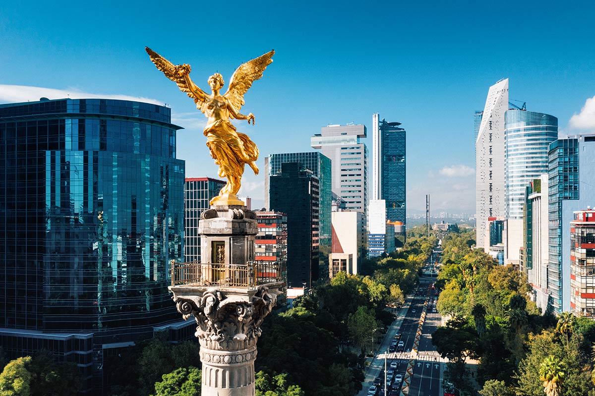 Ángel de la independencia en México